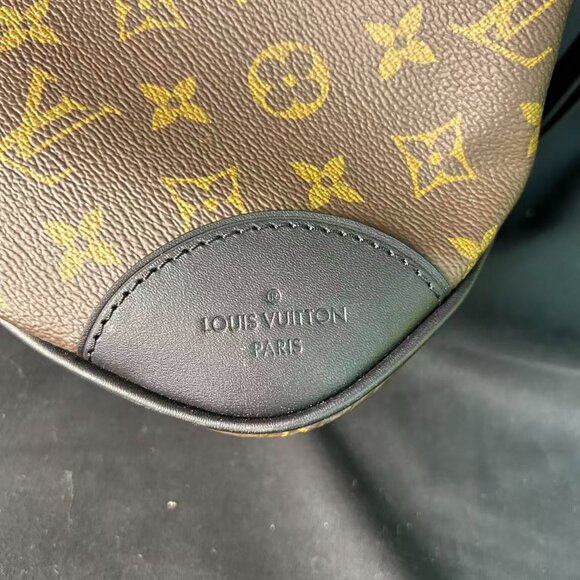 Louis Vuitton Boulogne Monogram Canvas Shoulder Bag — Black Trim, Like New - Picture 11 of 16
